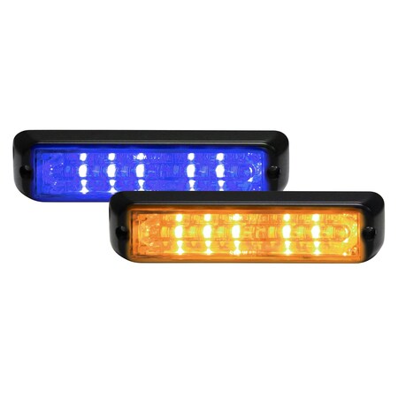Code 3 Chase Warning, 12 LED, 6 Blue, 6 Amber CD3766BA