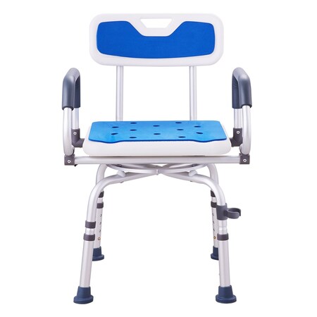 Vevor Shower Chair 360 Deg Swivel Shower Seat and Pivoting Arms Padded Seat 300LBS FBL650327