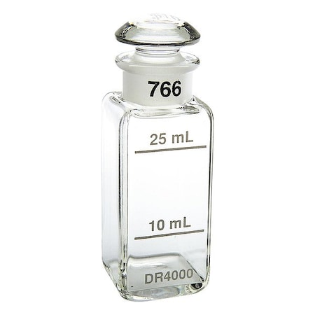 Hach Vial, 52.07 mm H, Colorless 2612602