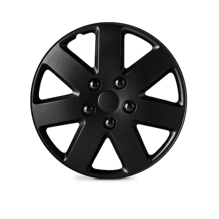 Altertrim 16 in Univ Hubcaps for steel whls, Snap-On, (Blk Matte), 4PK CHB-5058-BP-16