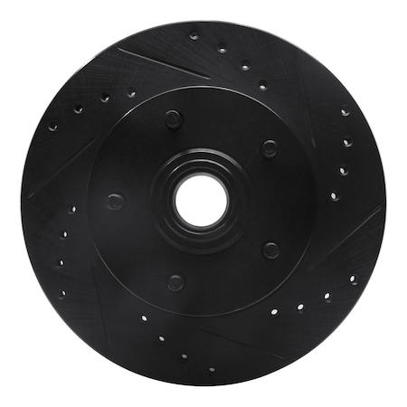 Dynamic Friction Co DFC Brake Rotor - Drilled and Slotted - Black 633-47004R