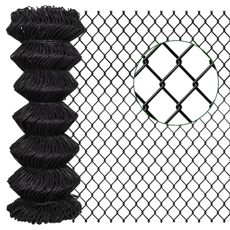 Edendirect Heavy-Duty 6 ft. x 50 ft. Galvanized Steel Chain Link Fence for Garden, Ranch & Security Protection ED-X0043YVOAP