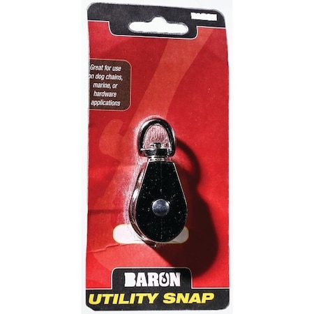 Baron Rope Pulley, 22 lb Working Load, 2 in Sheave, Nickel C-0173ZD-2