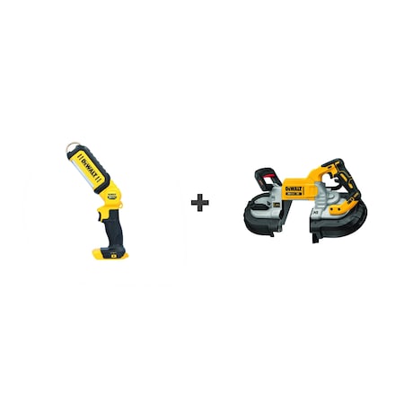 Dewalt Worklight, LED, 20V, w/Bandsaw DCL050/DCS376B