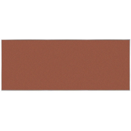 Aarco VIC Cork Bulletin Board w/ a Clear Satin Anodized Aluminum Frame, Cinnamon Bark 48''Hx120''W DW48120207