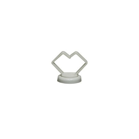 Cable Wholesale 3/4in White Magnetic Cable Holder, Strong Polymer Cable Holder, 10 pound pull force, Plenum 30MA-19202