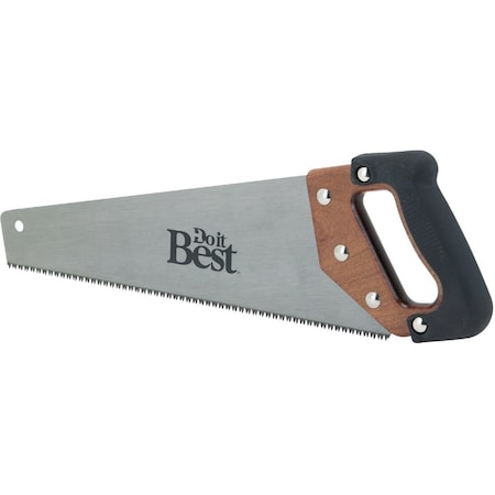 Do It Best 15'' L. Blade 9 PPI Wood Rubberized Grip Handle Hand Saw 262SS18R