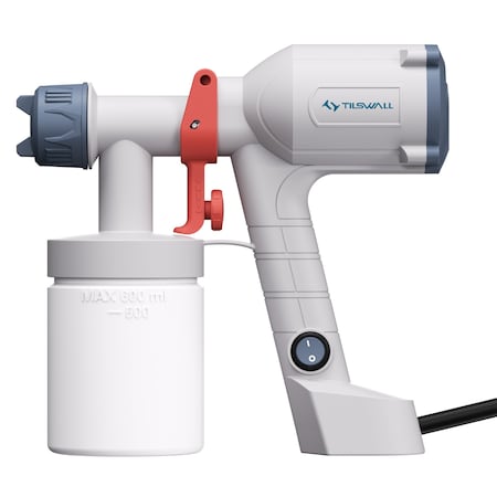 Wrightmaster Ultra-Light Handheld Electric HVLP Paint Sprayer w/20 fl. oz. Detachable Cup, 2 Nozzles and 3 Patte ZR-LFPPS02