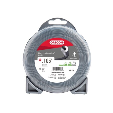 Oregon Magnum Gatorline Round Trimmer Line, .105" by 50' Donut 69-196