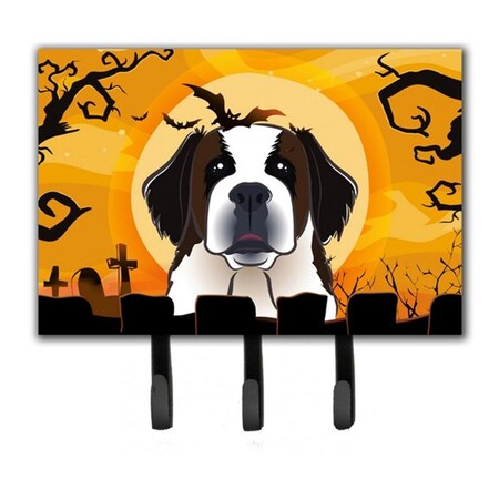 Carolines Treasures Halloween Saint Bernard Leash and Key Holder BB1804TH68