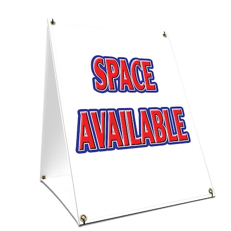 Signmission Space Available, 24 Inch x 18 Inch A-frame Yard Sign, Plastic Sign SBC-1824-Space Available
