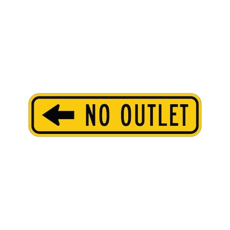 Sign Solutions Usa Traffic Sign, 36 in Width, Aluminum Sign, Horizontal Rectangle DUS12DYE3609W14-2aL