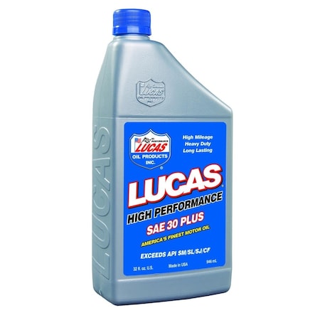 Lucas Oil 10053 30W Motor Oil, Case of 6 LU374692
