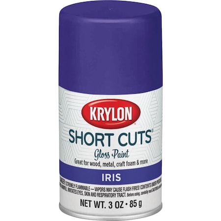 Krylon Short Cuts 3 Oz. High-Gloss Enamel Spray Paint Iris SCS-074