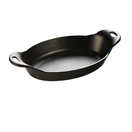Lodge Heat-Treated 36 Ounce Oval Cast Iron Server, 4PK HOSD