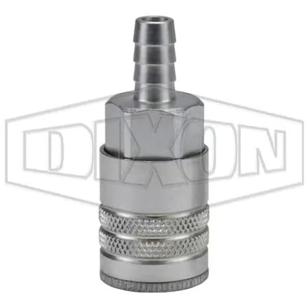 Dixon Air Chief Industrial Quick Disconnect Coupler, 3/8 in Nominal, Quick Disconnect Coupler x Hose Barb, DC2644