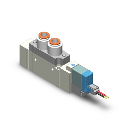 Smc Valve, Mnfld Slnd, 5 Port, 24VDC, 1/4" Port SY5120-5LZ-N7T