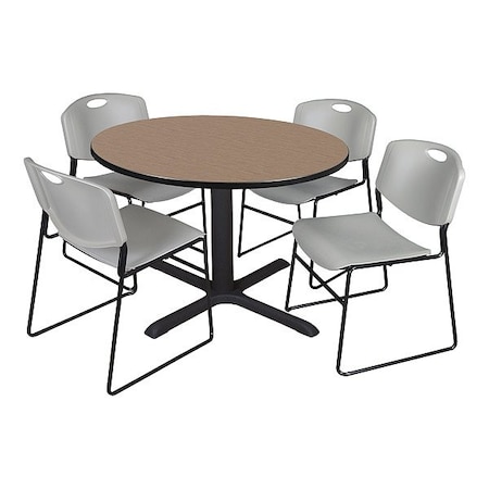 Cain Breakroom Table and Chair Set TB48RNDNO44GY