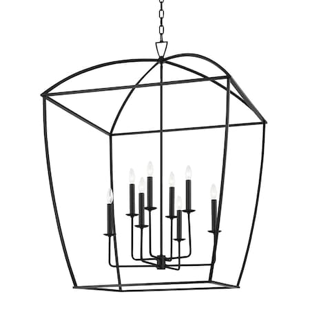 Hudson Valley Lighting Bryant 8 Light Lantern 34 In. Aged Iron 8334-AI