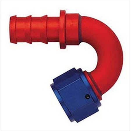 Aeroquip FCM1552 -6 An 150 Degree Straight Socketless Fitting, Red And Blue A83-FCM1552