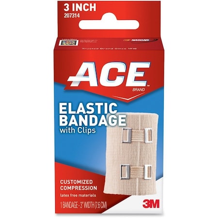 Ace Bandage Clips, Elastic, 3", PK72 207314