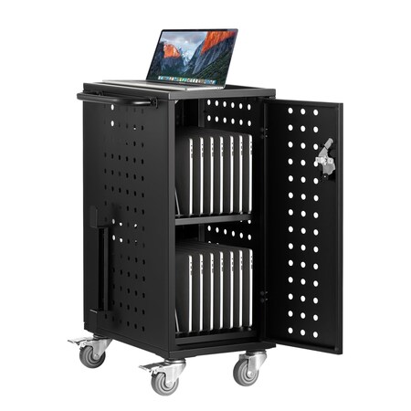 Vevor Charging Cart Mobile Locking Charging Cart 20 Devices for Laptop and Tablet SCC-20P
