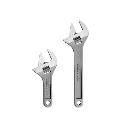 Tekton Adjustable Wrench Set, 2-Piece 6, 9 in. - 1-1/2 in. Jaw Capacity WSA90000