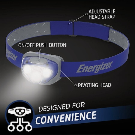 Energizer 350 Lm. LED Headlamp, 2PK ENHDC323E2