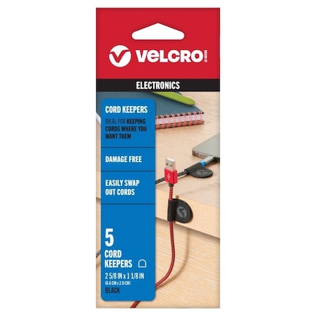 Velcro Brand Mini Nylon Cord Organizer 2.63 in. L, 5PK VEL-30820-USA