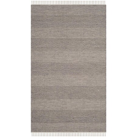 Safavieh Montauk Hand Woven Rectangle RugIvory & Anthracite 10 x 14 ft. MTK330N-10