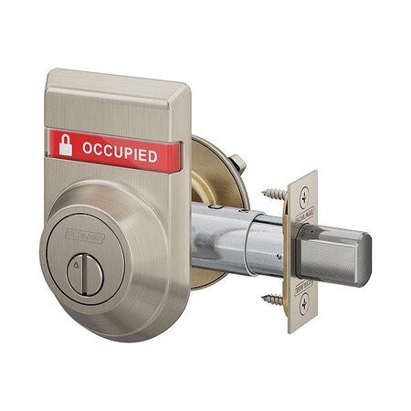 Schlage Deadbolt Locks, Cylindrical, 1 in Throw L B572 619 OS-OCC