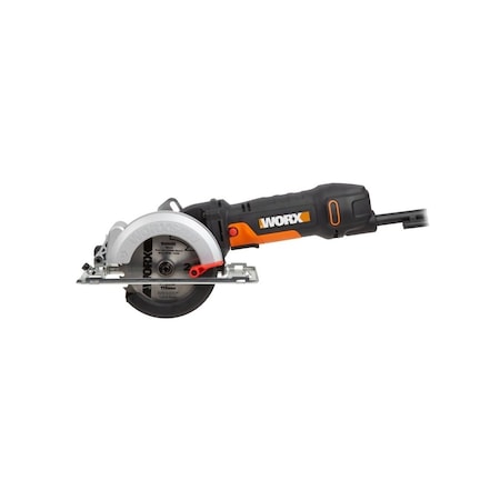 Worx Circular Saw, 4.5 A, 0 to 45 deg Bevel WX439L