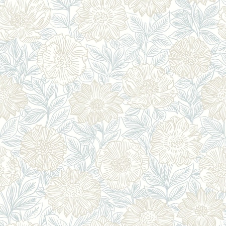 Chesapeake Faustin Neutral Floral Wallpaper 4072-70045