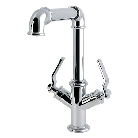 Kingston Brass Two-Handle Single-Hole Kitchen Faucet, Polished Chrome LS6501KL