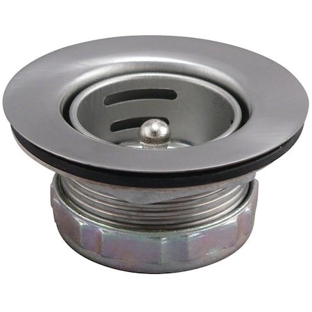 Plumb Pak Basket Strainer, 21316 in Dia, Stainless Steel, Polished Chrome, 134 in Dia Mesh 879TPC