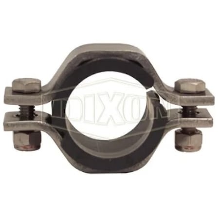 Dixon Hex Hanger with High Temperature Polysulfone Sleeve, 2 in Tube, 304 Stainless Steel B24HS-G200