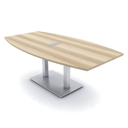 Skutchi Designs Boat Conference Table With Power Unit, 48 in W, 84 in L, Brown HAR-BOT-48x84-DOU-K525-ESIL