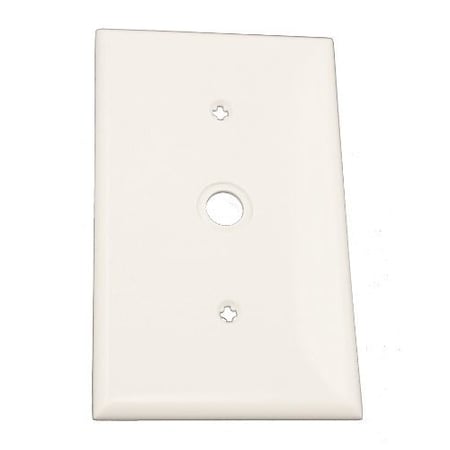 Leviton Telephone/Cable Wallplate, Standard Size, Gang 1, White 80718-W