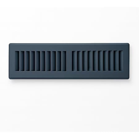 Sierra Grates 4 in. H X 10 in. W 2-Way 45 Degree Louvered, Steel, Granite Grey Toe Space Grille TSG410-GRY