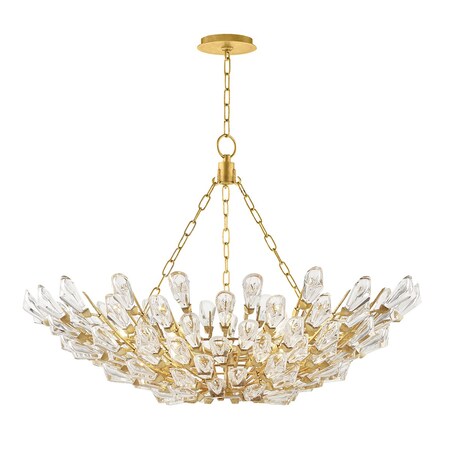 Hudson Valley Lighting Tulip 12 Light Chandelier 39.5 In. Gold Leaf 7240-GL