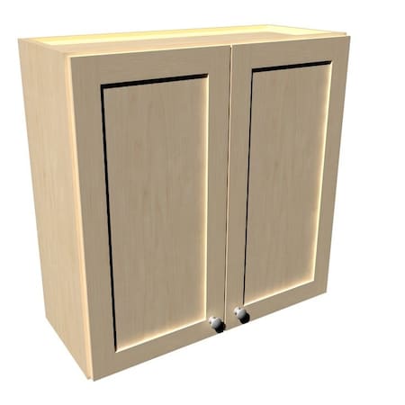 Rigel Cabinetry Kitchen Wall Cabinet, 33 in W x 30 in H, 2-Door, Gray, Solid Wood RTA - 806213