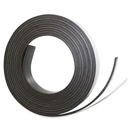 Magna Visual Adhesive Magnetic Strip, 50ft L x 1/2in W P-220P