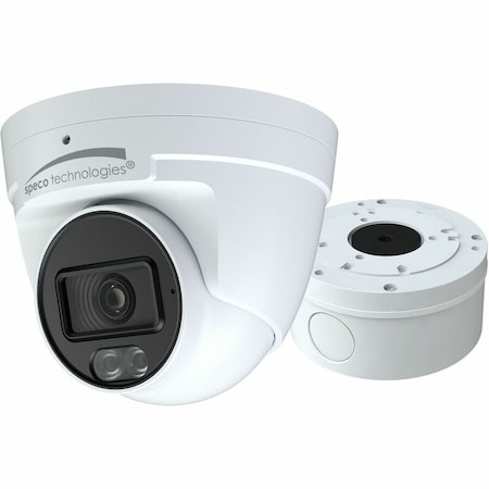 Speco Technologies 2MP HD-TVI Turret Camera with Audio, 2.8mm lens, NDAA, Junction Box H2AT2