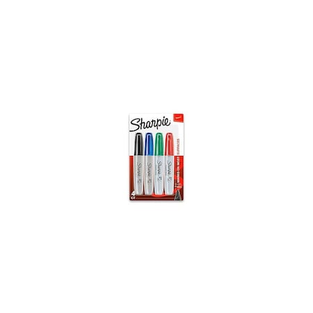 Staples Sharpie Permanent Markers, 4-Color, 4PK 463679