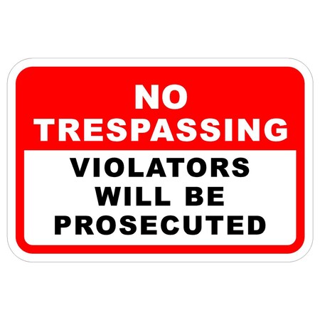 Sign Solutions Usa Security & Access Sign, 18 in Width, Aluminum Sign, Horizontal Rectangle DCS06DWT1812CUS00090