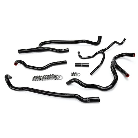 Hps Performance High Temp Reinforced Silicone Heater Coolant Hose Kit, Black,  57-1660-BLK