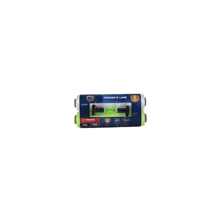 Richelieu Mason Line Twine, Twisted, Neon Yellow, #18 x 225-Ft Pair 642361