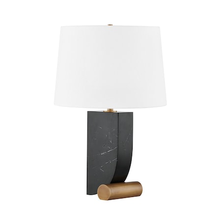 Troy Lighting Yellowstone 1 Light Table Lamp 16 In. Patina Brass PTL1124-PBR