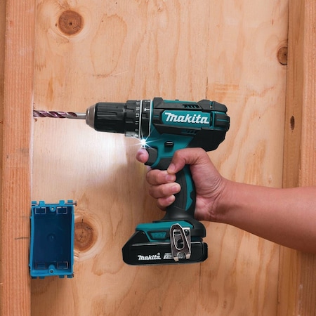 Makita 18V LXT Lithium-Ion 1/2'' Compact Cordless Hammer Drill Kit XPH10R