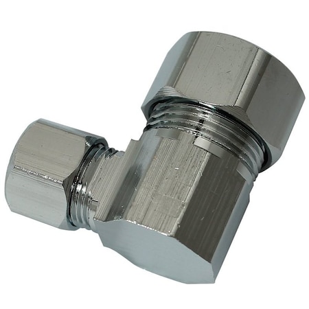 Plumb Pak Tube Adapter, 1/2 x 3/8 in, Compression, Chrome PP78PCLF